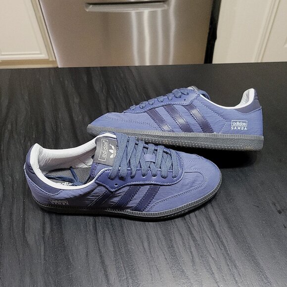 Adidas Samba Men's Sz 4.5/Women's Sz 5.5 Originals OG Preloved Blue Ink Sneakers - Picture 4 of 15